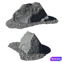 Stones from the beach_4 3D Model Vray