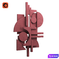 Wall sculpture 3D Model Corona