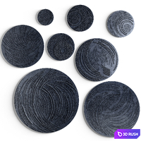 Wall art comets 3D Model Corona