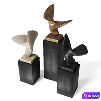 Bird wings figure 3D Model Vray, Corona