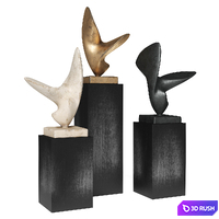 Bird wings figure 3D Model Vray, Corona
