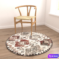 Rugs 3D Model Vray, Corona