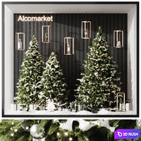 Showcase Alkomarket 3D Model Corona