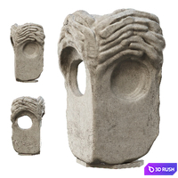 Decorative abstract sculpture 3D Model Corona