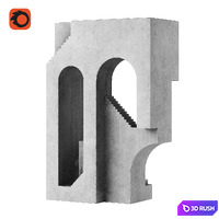 Sculpture Stairway No.13 by David Umemoto 3D Model Corona