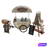 Gelato bike 3 3D Model Vray, Corona