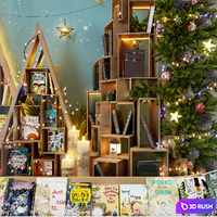 New Year's showcase of the book store 3D Model Corona