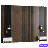 Decotarive Wall panel 067 3D Model Corona