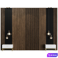 Decotarive Wall panel 067 3D Model Corona