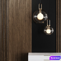 Decotarive Wall panel 067 3D Model Corona