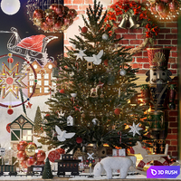 Christmas toy store showcase 3D Model Vray