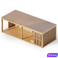 Protective park canopy 5 Mercury 3D Model Corona