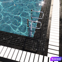 POOL NO47 3D Model Vray, Corona