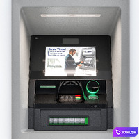 ATM machine. Terminal. Exterior 3D Model Vray, Corona