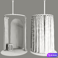 Fitting room for a clothing store 3D Model Corona