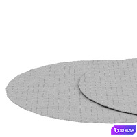 Circle rugs 3D Model Corona