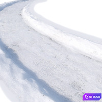 Snow Trail 3 3D Model Vray, Corona