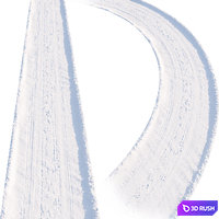 Snowy road_5 3D Model Vray, Corona