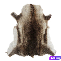 Reindeer skin carpet 3D Model Vray