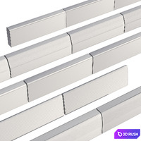 Border profile set (curb) 3D Model Vray, Corona
