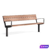 Mmcite Intervera LVR156 LVR157 outdoor park benches 3D Model Vray, Corona