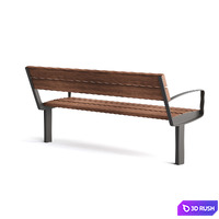 Mmcite Intervera LVR156 LVR157 outdoor park benches 3D Model Vray, Corona