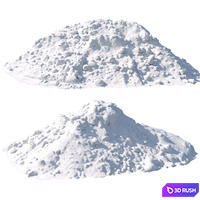 Big pile of snow 5 3D Model Vray, Corona