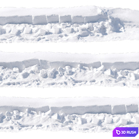 Snowdrift 3D Model Vray, Corona