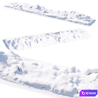 Dean Snowdrift 3D Model Vray, Corona