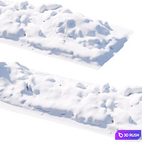 Dean Snowdrift 3D Model Vray, Corona