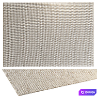 BENUTA WOOL RUG BEADS CREAM 3D Model