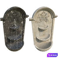 Classic Wall Fountain 02 3D Model Vray, Corona