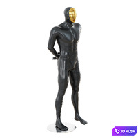 Black mannequin with gold mask 166 3D Model Vray