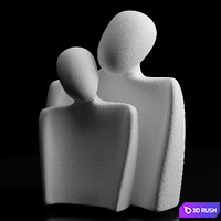 Table Decor Creative Abstract Characters 3D Model Corona
