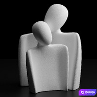 Table Decor Creative Abstract Characters 3D Model Corona