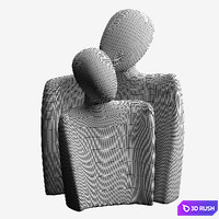 Table Decor Creative Abstract Characters 3D Model Corona