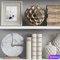 Decor Set 140 3D Model Vray