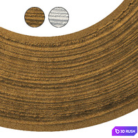 Sandy single lane road 03 (16 meters) 3D Model Vray, Corona