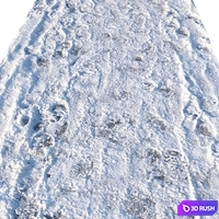 Winter footpath 04 (8 meters) 3D Model Vray, Corona