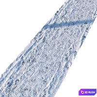 Winter footpath 04 (8 meters) 3D Model Vray, Corona