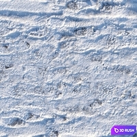 Winter footpath 04 (8 meters) 3D Model Vray, Corona