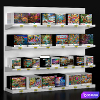 Puzzle showcase 3D Model Vray, Corona
