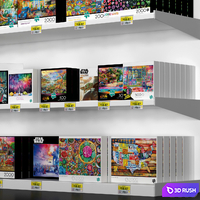 Puzzle showcase 3D Model Vray, Corona