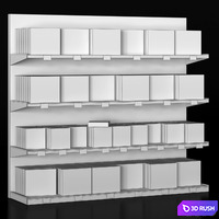 Puzzle showcase 3D Model Vray, Corona