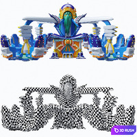 Carousel 3D Model Corona