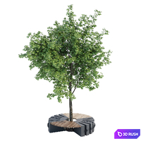 Round B 3D Model Vray, Corona