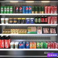 Turbo air Commercial Refrigerator VOL-01 3D Model Vray, Corona