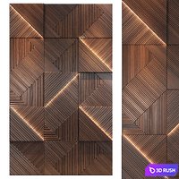 Wall panels | set 104 3D Model Vray