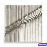 Panel  Rise 2009 wall art 3D Model Vray, Corona
