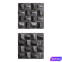 Pickford Wood Wall Decor 3D Model Vray, Corona